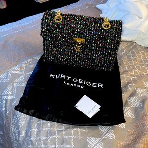 Kurt Geiger Multicolor Tweed Shoulder Bag
